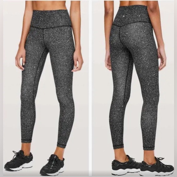 Lululemon Luminesce Splatter Ice Grey Align Leggings - Picture 3 of 6